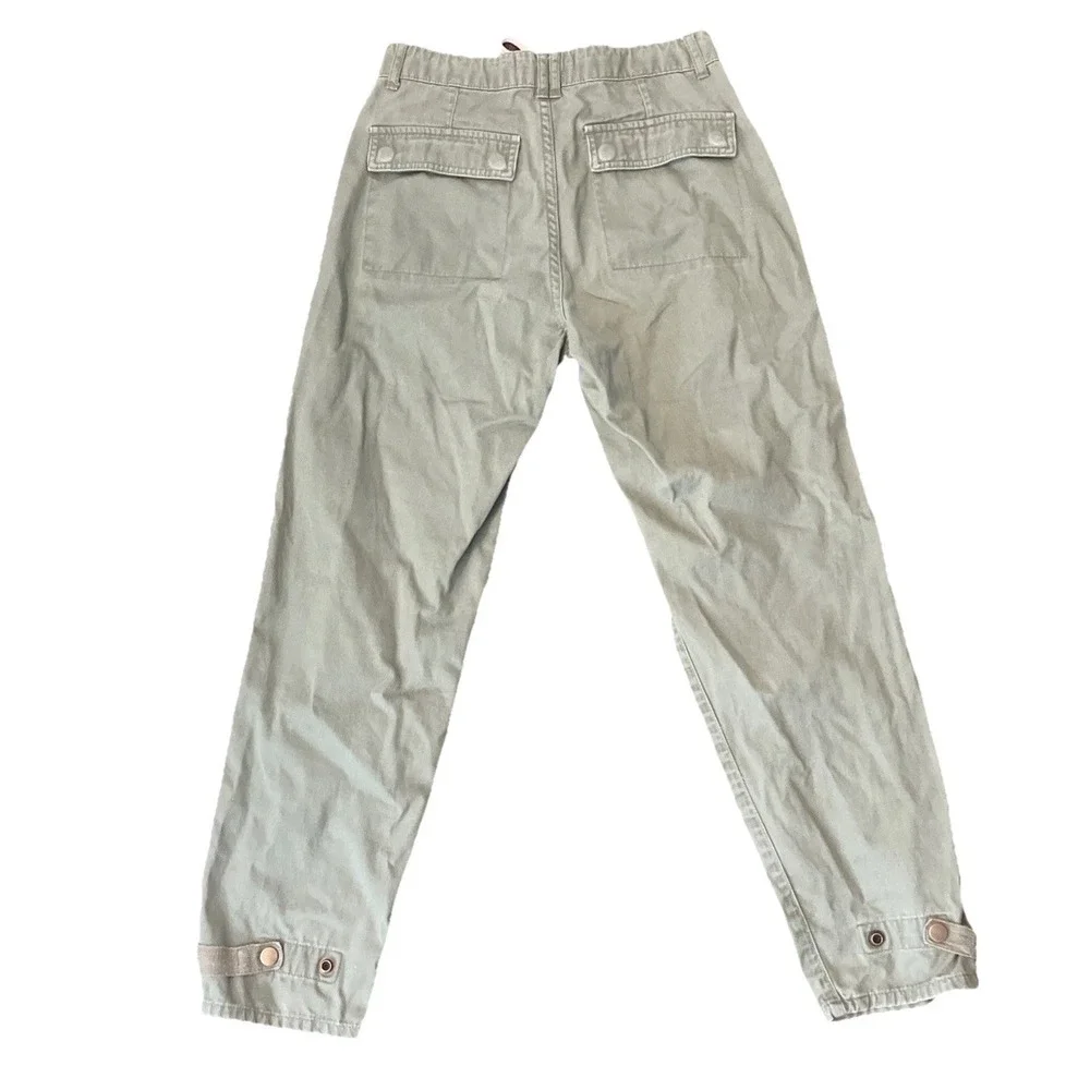 Pistola Women's Cargo Pants 24 In Waist Drawstring Army Green 26" Inseam Gorp - Picture 7 of 9